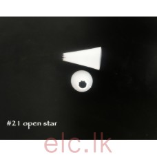 Plastic Open Star Tip CK - 21