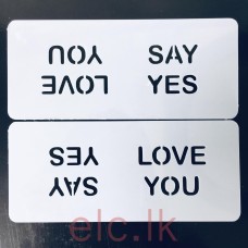 Stencil Set - Love You and Say Yes