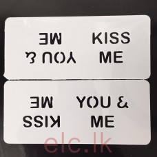 Stencil Set - Kiss Me and You and Me