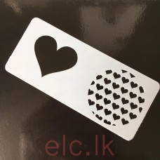 Heart Stencils Set 13.5cm x 5.8cm