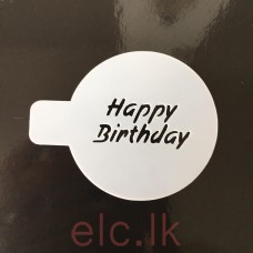 Stencil - Happy Birthday (5cm)