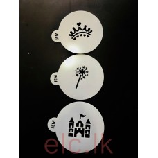 Stencil - Princess Set Of 3 (9cm)