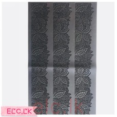 Lace Mat Black - 40cm x 20cm