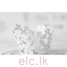 Laser Wrappers - White Wedding BLOSSOMS X 10  