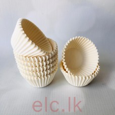 Mini CUPCAKE LINERS X 15 - HGP WHITE (398 Size)