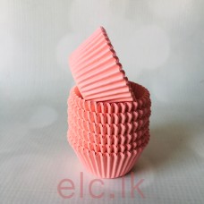 Mini CUPCAKE LINERS X 19 - HGP BABY PINK  (398 Size)