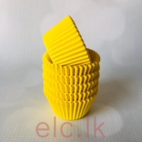 Mini CUPCAKE LINERS X 19 - HGP YELLOW (398 Size)