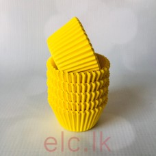 Mini CUPCAKE LINERS X 19 - HGP YELLOW (398 Size)