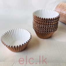 Mini Cupcake Liners x 12 - Foil Rose Gold (398 Size)