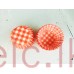 CUPCAKE LINERS X 13 - GINGHAM - HGP RED (408 SIZE)