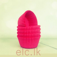 CUPCAKE LINERS X 15 - HGP Solid Lolly Pink (408 Size)