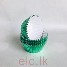 Cupcake Liners x 15 - Foil Green (408 Size)