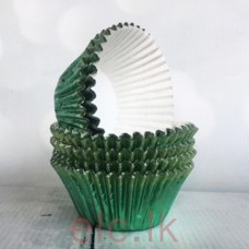 Cupcake Liners x 15 - Foil Green (550 Size)