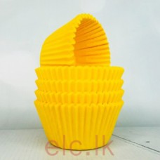 CUPCAKE LINERS X 15 - HGP Solid Yellow (550 Size)