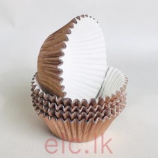 Cupcake Liners X 15 - Foil Rose Gold (550 Size)
