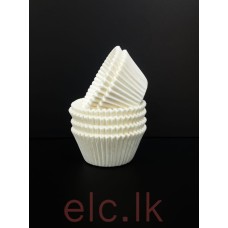 Cupcake Liners x 17 - WHITE HGP (360 Size)