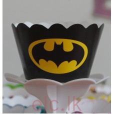 Party Cupcake Wrappers x 12 - BATMAN
