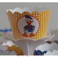 Party Cupcake Wrappers x 12 - DONALD DUCK