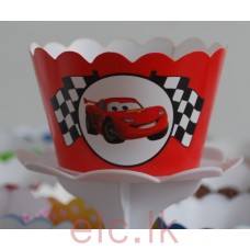 Party Cupcake Wrappers x 12 - CARS - McQUEEN