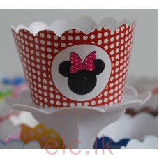 Party Cupcake Wrappers x 12 - MINNIE MOUSE