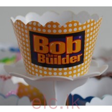 Party Cupcake Wrappers x 12 - BOB THE BUILDER