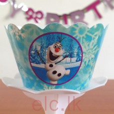 Party Cupcake Wrappers x 12 - FROZEN - OLAF