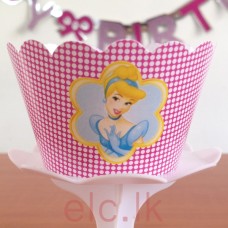 Party Cupcake Wrappers x 12 - CINDERELLA