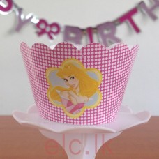 Party Cupcake Wrappers x 12 - SLEEPING BEAUTY