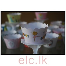 Party Cupcake Wrappers x 12 - LITTLE BALLERINA