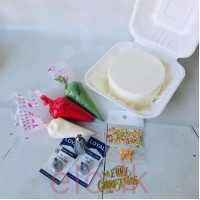 DIY Xmas Bento Kit - Merry Christmas  Flower Wreath