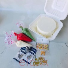 DIY Xmas Bento Kit - Merry Christmas  Flower Wreath