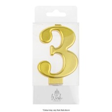 Wish Metallic Candle Number - 3