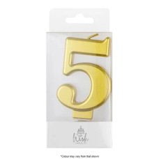 Wish Metallic Candle Number - 5