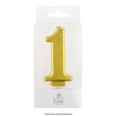 Wish Metallic Candle Number - 1