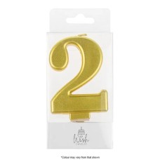 Wish Metallic Candle Number - 2