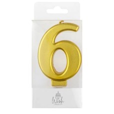 Wish Metallic Candle Number - 6