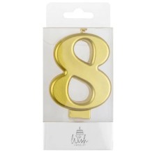 Wish Metallic Candle Number - 8