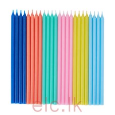 Candle - BRIGHT Colors Assorted 14.5cm