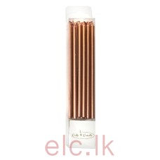 Candles - Rose Gold Tall 12cm