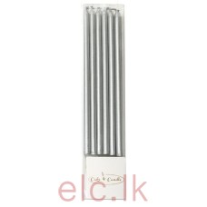 Candles - Silver Tall 12cm