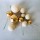 Faux Ball Cake Topper - Pack of 10 Pech and Gold