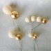Faux Ball Cake Topper - Pack of 10 Pech and Gold