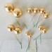 Faux Ball Cake Topper - Pack of 12 Gold 