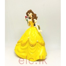 CAKE TOPPER FIGURE, Disney Belle with Rose 10cm