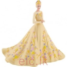 CAKE TOPPER FIGURE, Disney Princes Cinderella in Wedding Dress 12cm