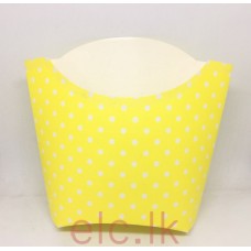 PARTY BAGS - Dotty Treat Box x 6 YELLOW