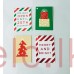Christmas Gift Tags with Cords x 4 ASSORTED
