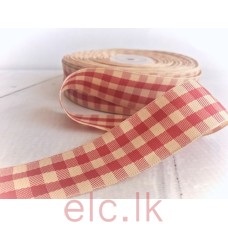 Scottish Ribbon - Gingham Red