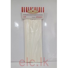 Lollipop sticks - PAPER 20 in a pack 6 X 5/32 inches (15cm)
