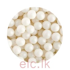 SUGAR PEARLS - 8mm WHITE PEARL (20g)